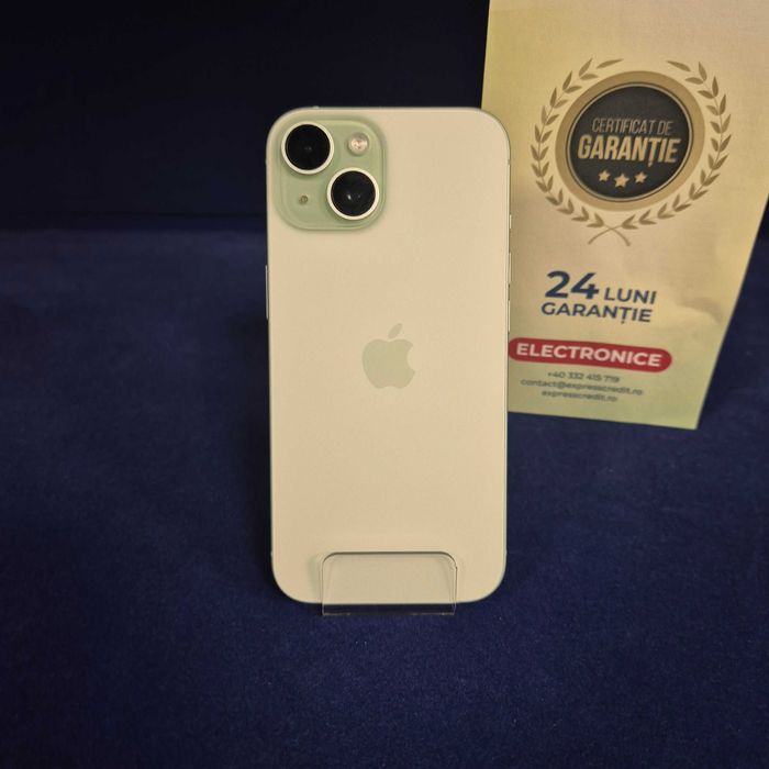iPhone 15 128Gb 100% bateria (B32651 Ag28 Doi Baieti) Garantie 2 ani!