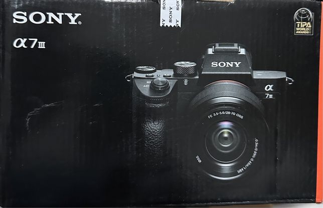 Sony A7 III Aparat Foto Mirrorless 24MP 4K Full Frame Kit cu Obiectiv