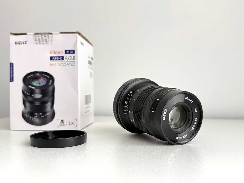 Obiectiv Macro 1:1 - Meike 60mm F2.8 - compatibil Canon RF – nou
