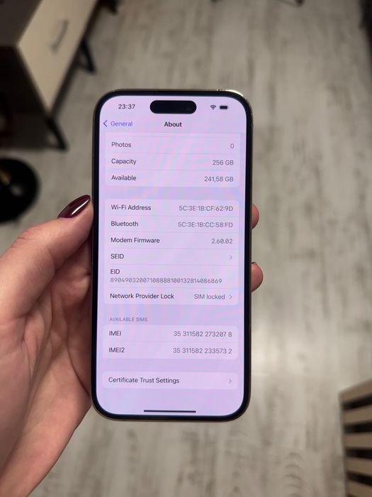iPhone 14 pro 256 GB, USA
