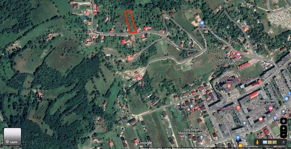 Teren Zarnesti (zona Pleasa), PUZ, 26 euro mp