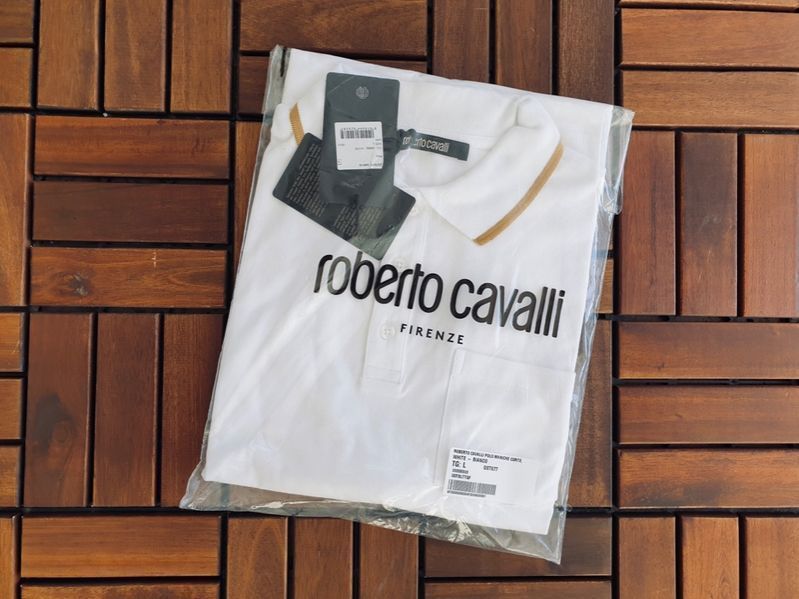 ПРОМО Roberto Cavalli-XL и XXL-Оригинална мъжка  поло тениска