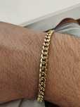 Brățară cuban unisex Aur 14k Gr 5,74 cod unic 670 lungime 23 cm ca Nou
