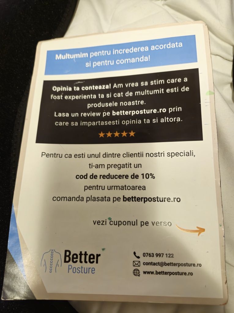 Corset pentru corectarea posturii