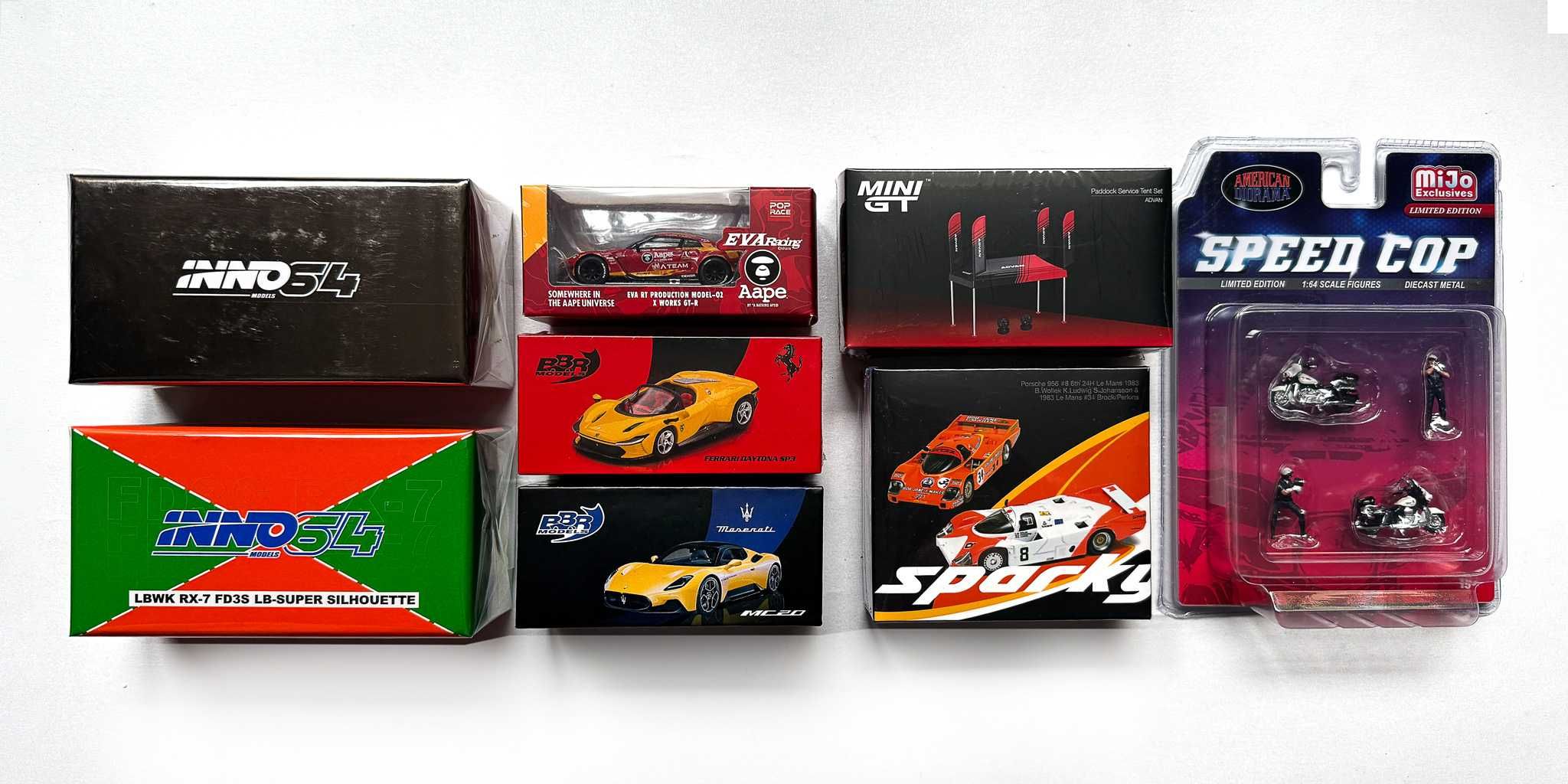 Mini GT, Tomica, Inno64, Tarmac, Hot Wheels - 1/64 diecast