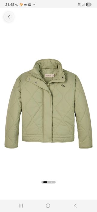 CALVIN KLEIN Капитонирано яке с джобове размер 170 отговаря на М