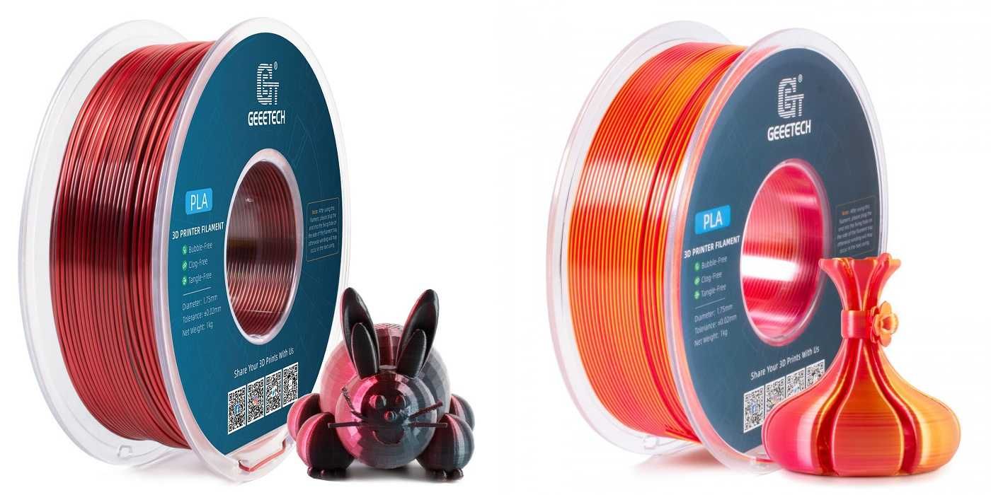 GEEETECH - филаменти PLA Dual | Triple Silk (FDM)