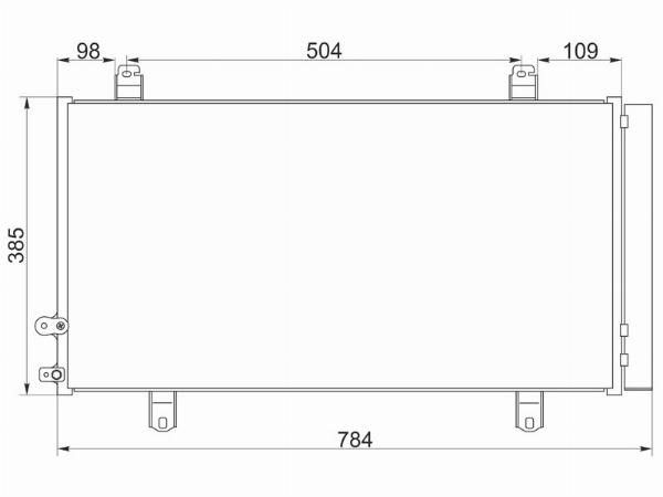 Радиатор кондиционера  Toyota Camry