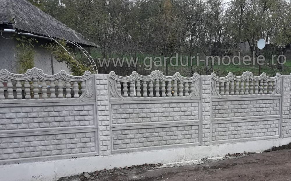 Gard durabil din placi beton. Botosani Suceava. Reduceri acum %