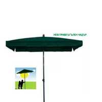 3.5 метра градински правоъгълен чадър за дъжд и слънце