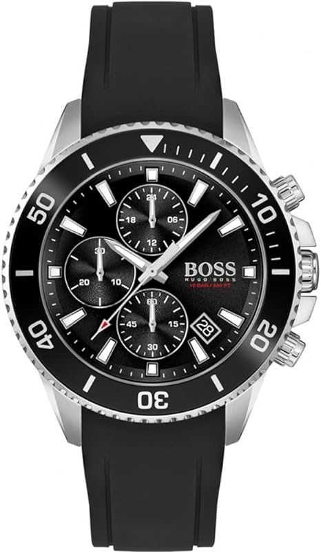 Часы  BOSS Admiral Chronograph Black Dial Watch! Новые в коробке!