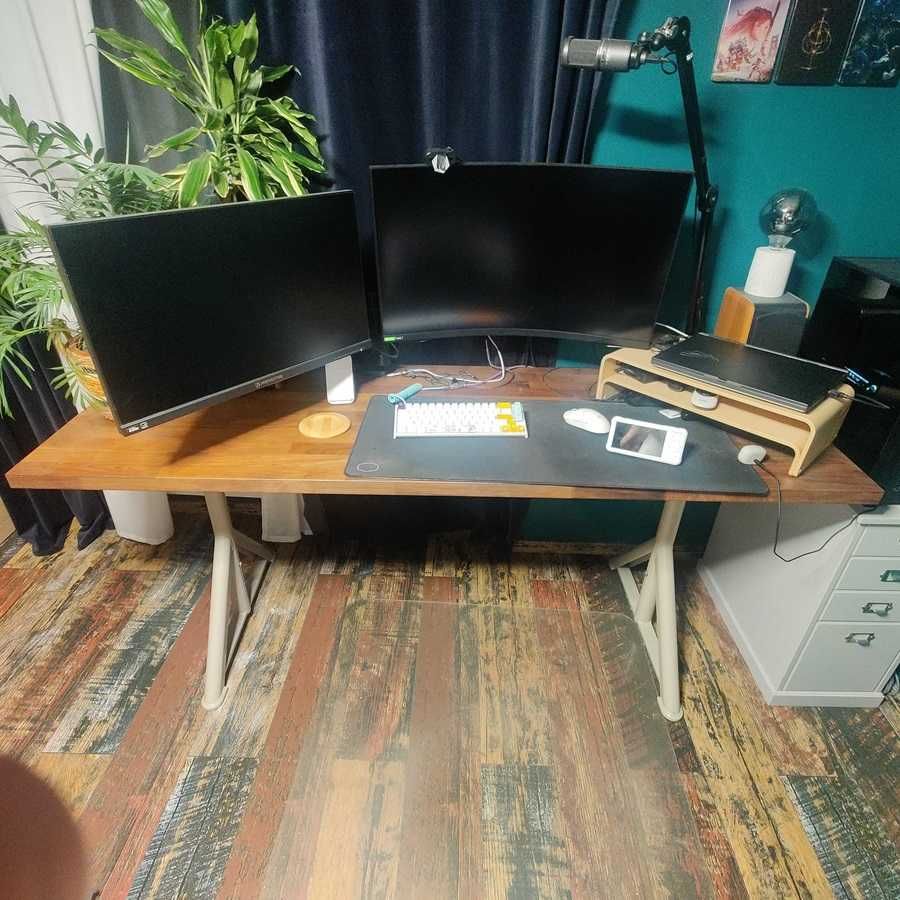 Birou IKEA (blat KALBY + cadru IDASEN)