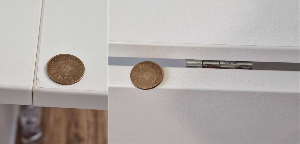 Masa alba extensibila de perete IKEA NORBERG