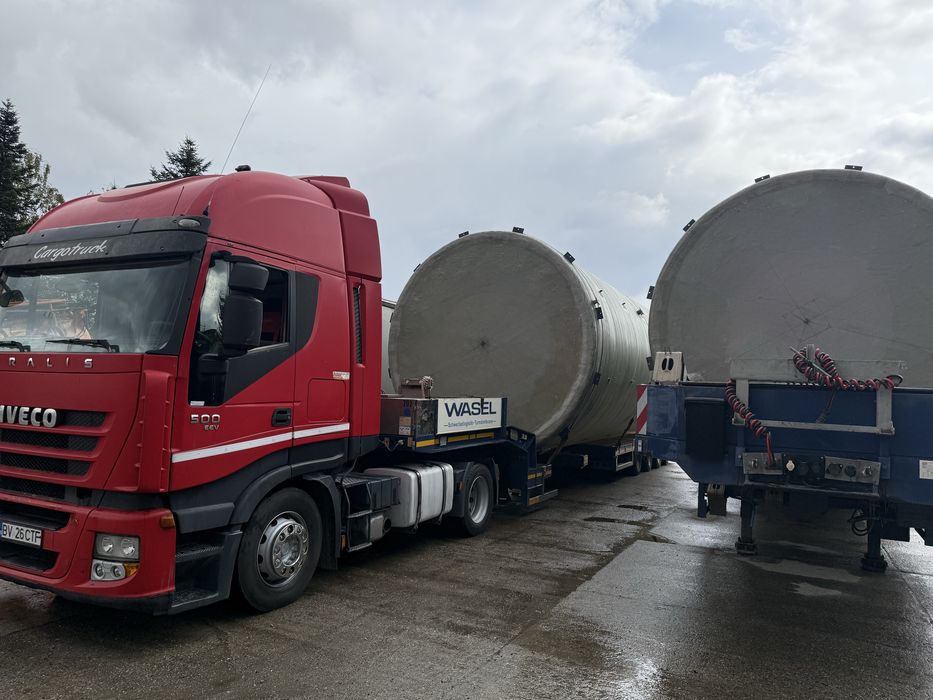 Transport Agabaritic- Trailer 50 T Utilaje-Combine-Tractoare-Camioane