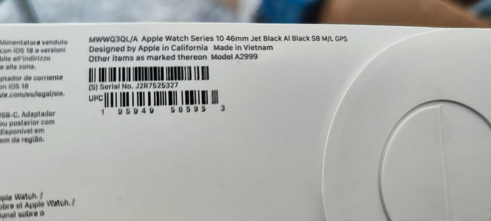 Apple Watch Series 10 – 46mm Jet Black - Чисто НОВ!