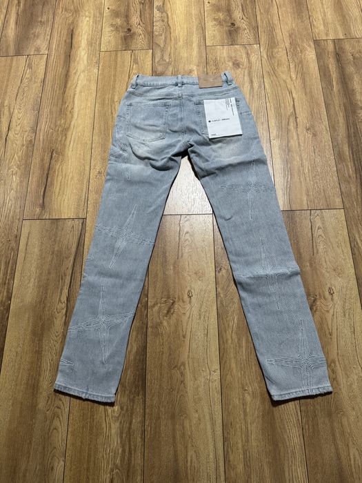 НОВО! Purple Brand Jeans Tuft Stars Light Indigo дънки