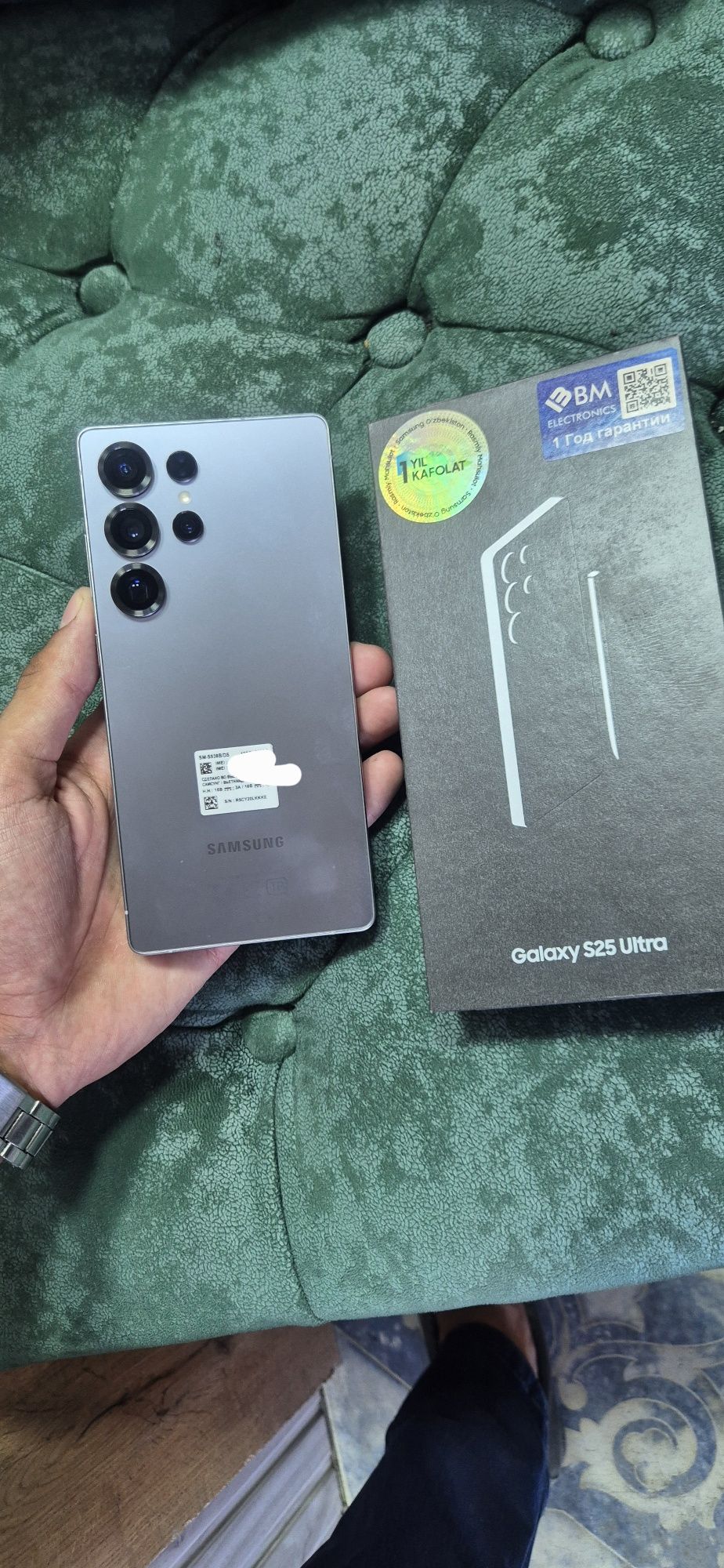 Samsung s 25 ultra 256 gb yangi