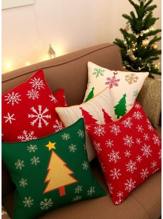 Новагодние подушки