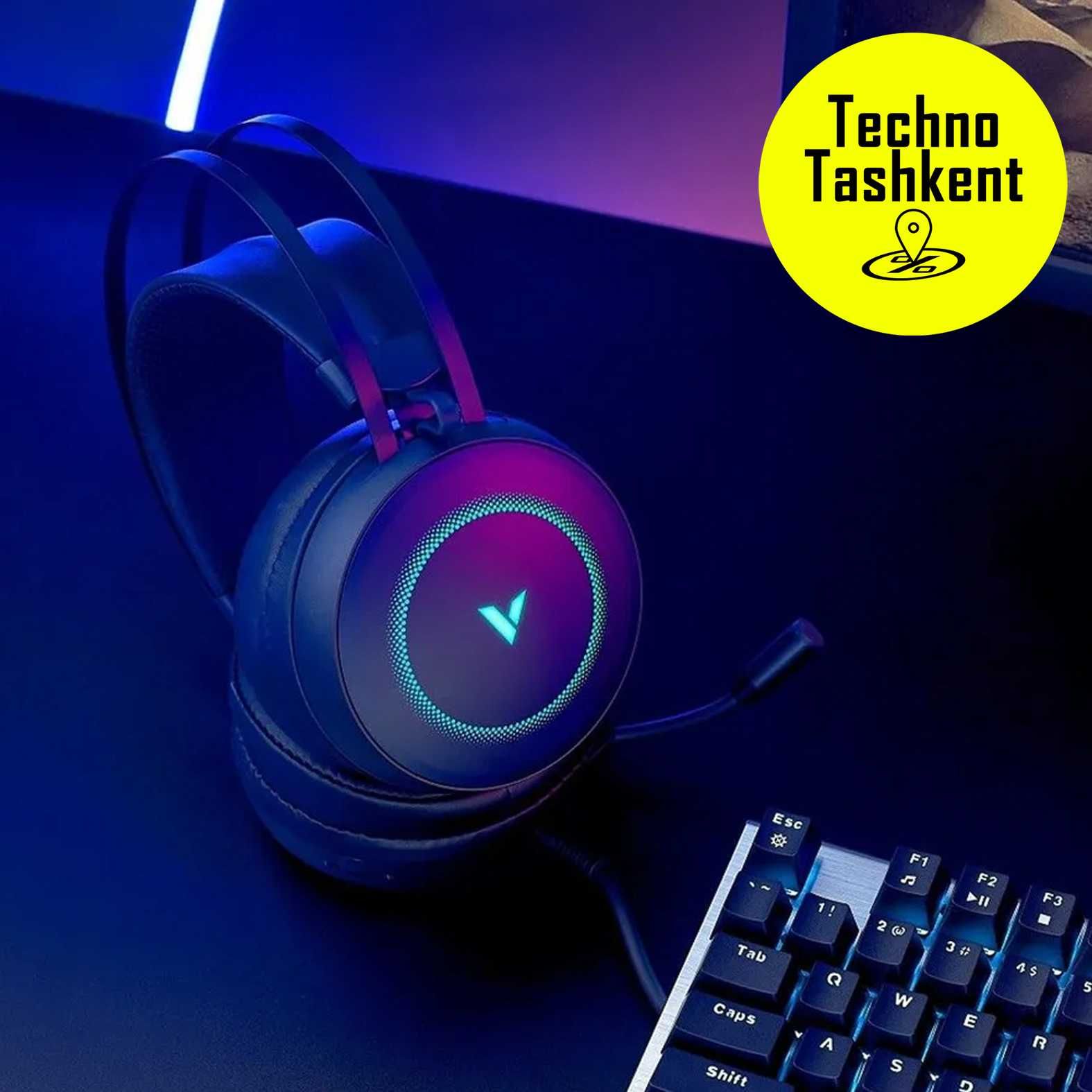 Игровые наушники Rapoo VH160, Virtual 7.1 проводная, с микрофоном