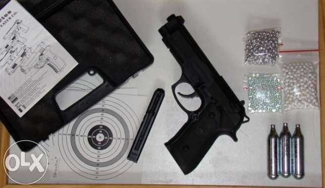 Pistol PUTERNIC+Bonus(1000Bile+5CapsuleCO2)NOU Airsoft MODIFICAT Pusca