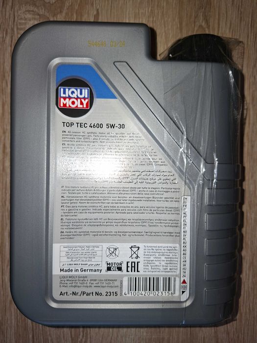 Ulei motor Ulei motor Liqui Moly Top Tec 4600 5W-30, 1 L