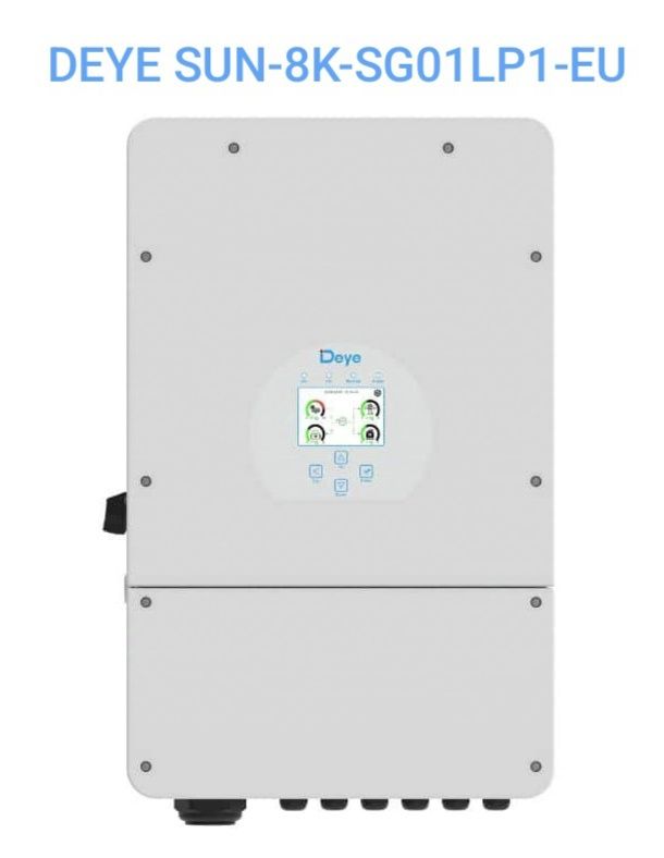 Однофазный Гибридный солнечный инвертор DEYE SUN-8K-SG01LP1-EU