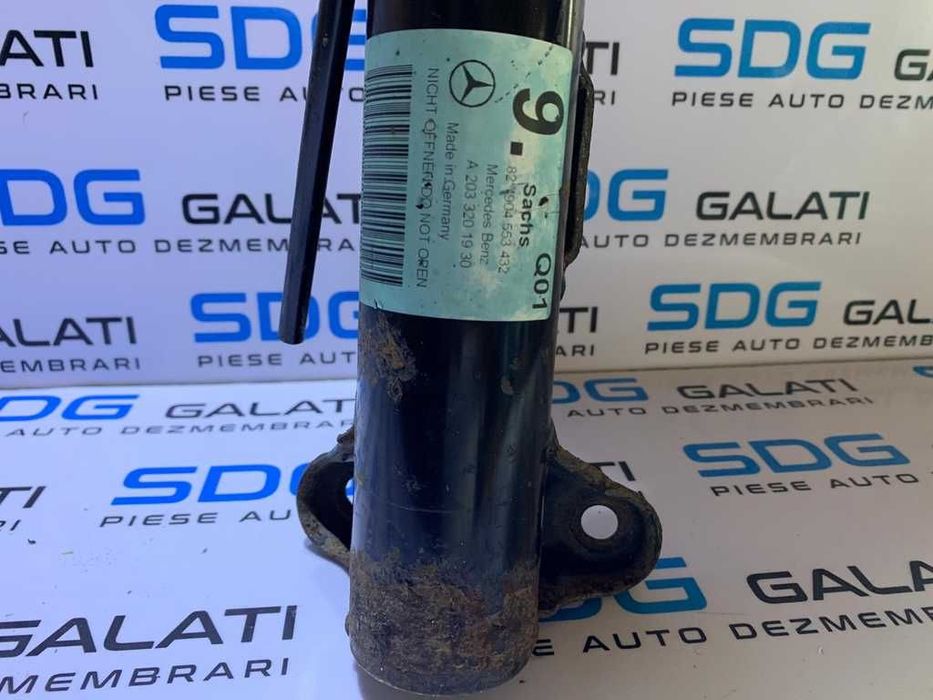 Amortizor Telescop Complet cu Arc si Flansa Stanga Fata Mercedes W203 C200 C220 2.0 2.2 2000 - 2007 Cod A2033201930