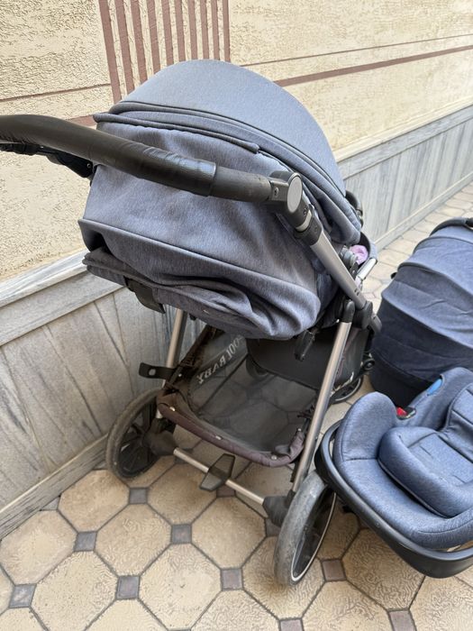 Каляска 3 в 1,люлька,обычная коляска и коляска для наворожденных