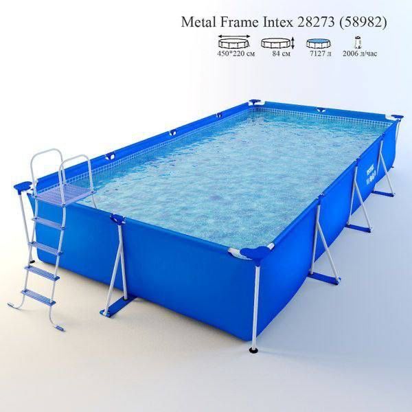 каркасный бассейн intex