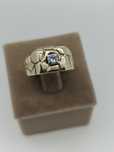 Ghiul masivă aur 10k 14.37grcu diamant central 0.36Ct (r)