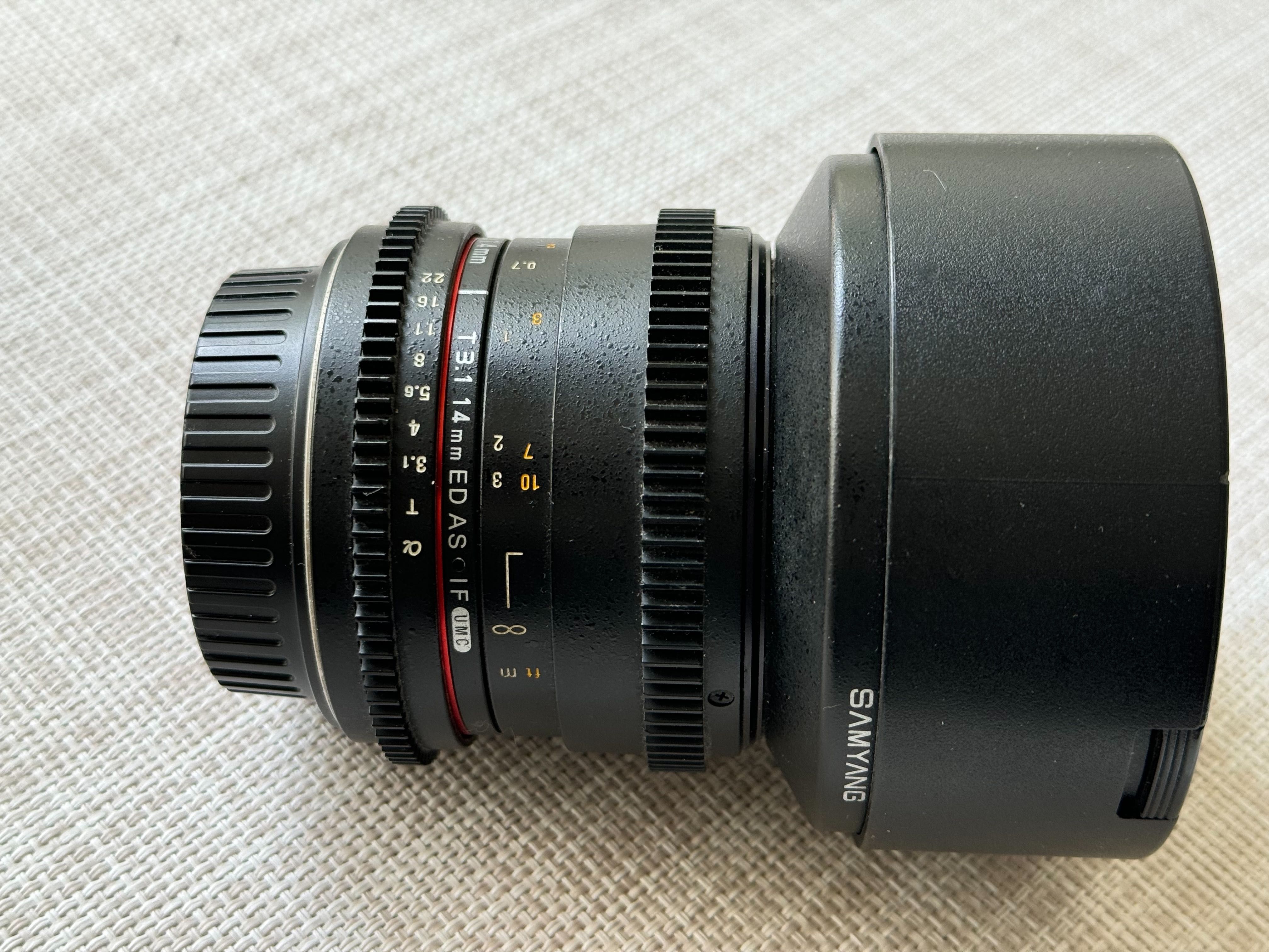 Samyang MF 14mm T3.1 Video Canon EF