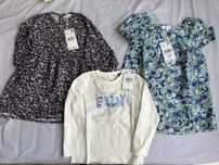 Lot 2 rochii si bluza Mango 104 cm 3-4 ani - NOI