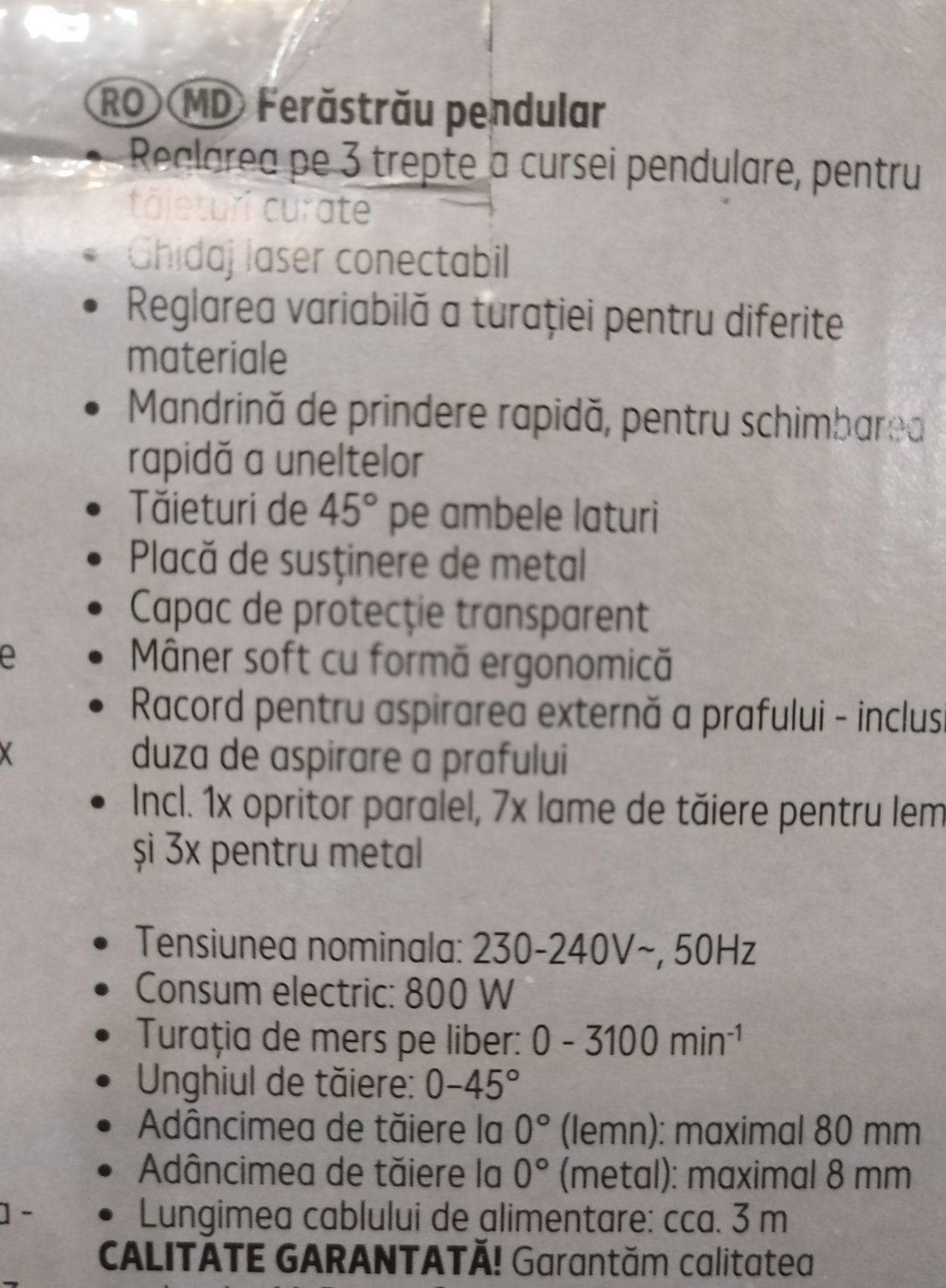 Fierăstrău pendular