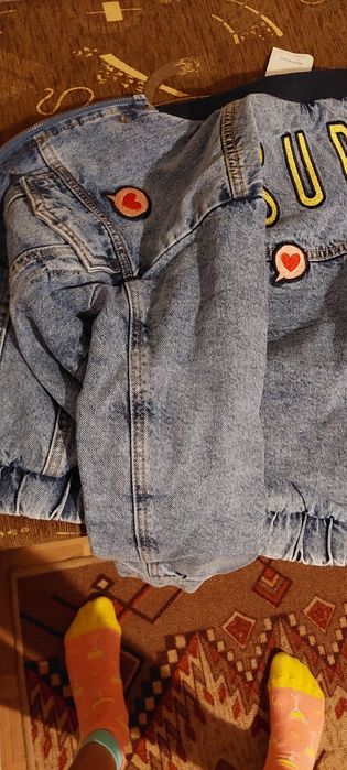 Синьо дънково яке