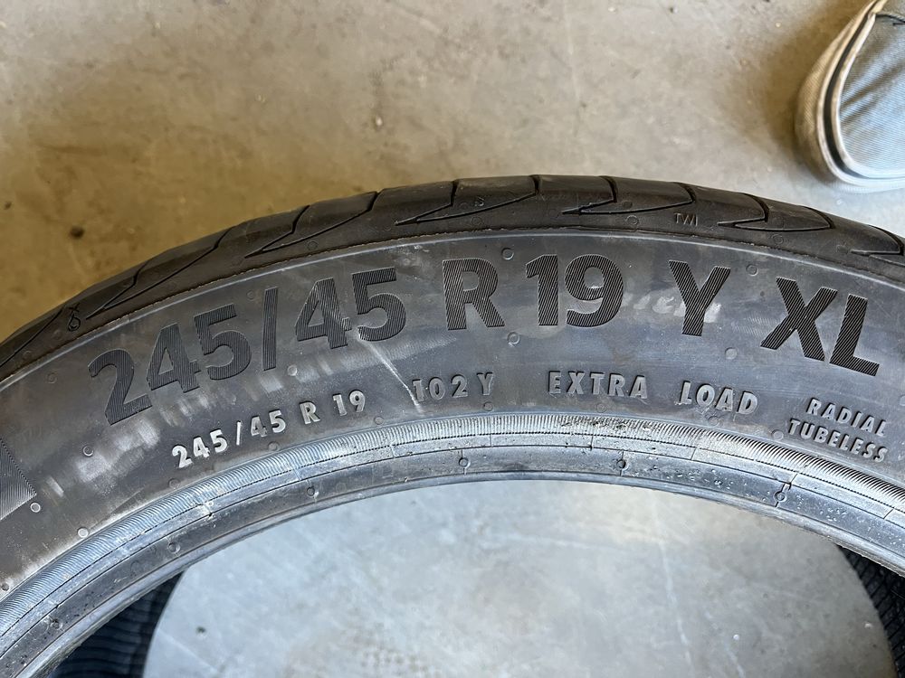 2 бр Летни гуми 245/45/19 Contitneral (2024)