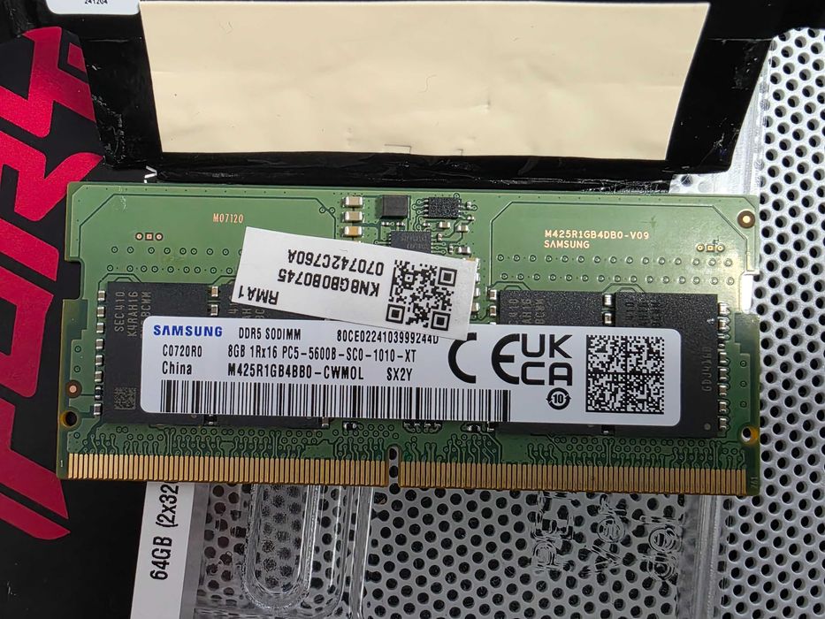 16GB DDR5 5600 MHz pentru laptop