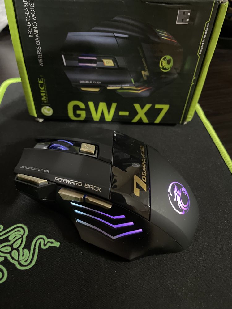 Bluetooth мышь с подсветкой на аккумуляторе GW-X7