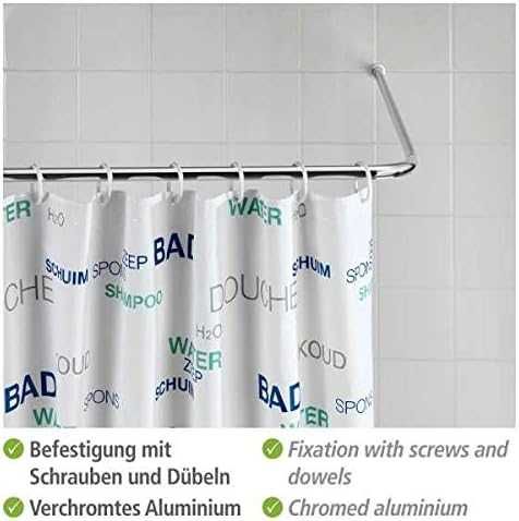 Coltar dus universal reglabil baie accesorii |WNK 192153 Argintiu