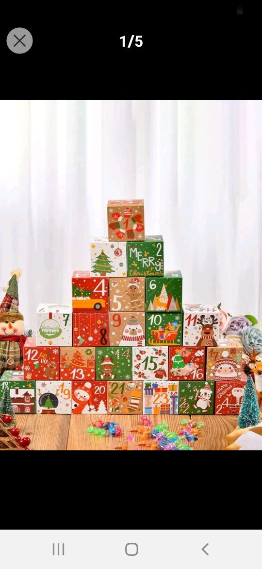 24 cutiute cadou calendar advent