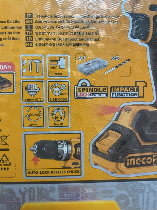 Шуруповерт Ingco.