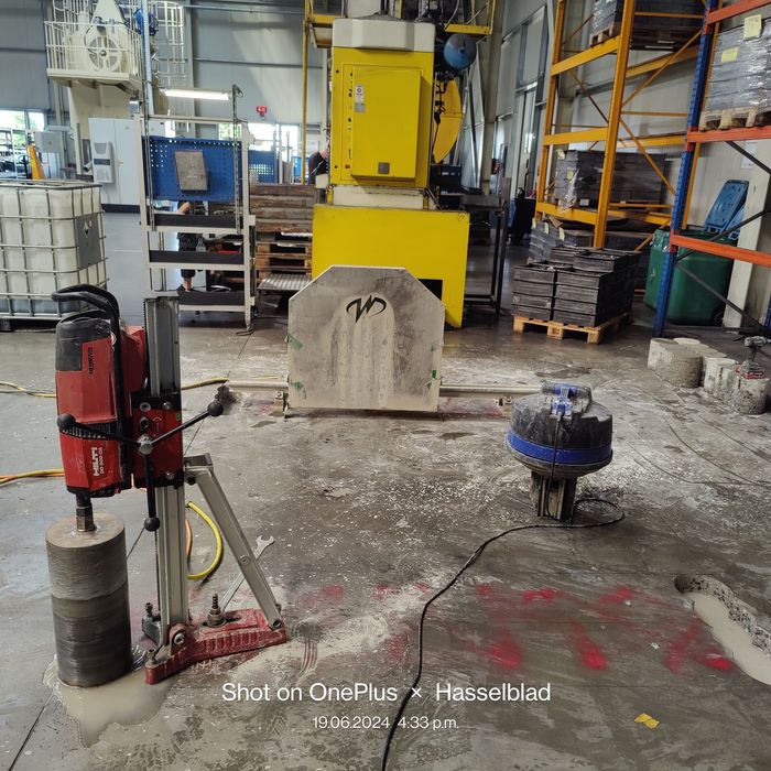 Taiere beton cu disc diamantat, carotari diamantate, decupaj beton