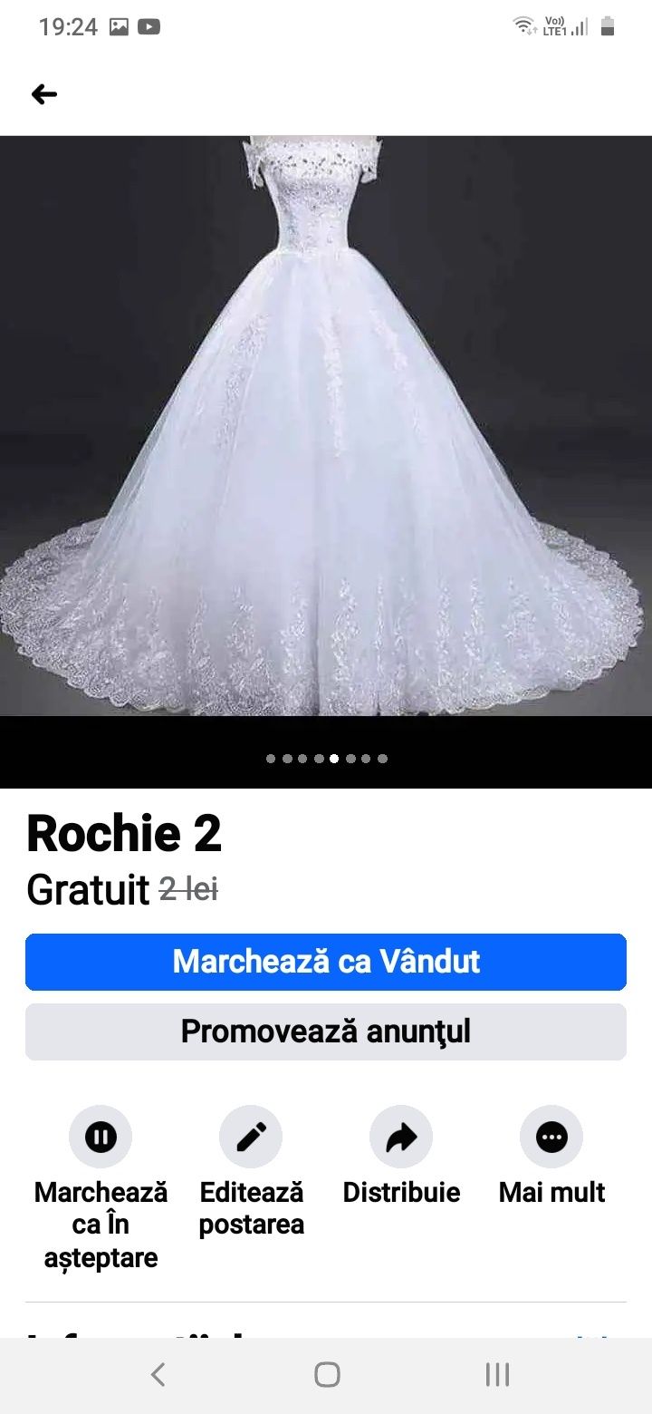 Rochie mireasa stare buna