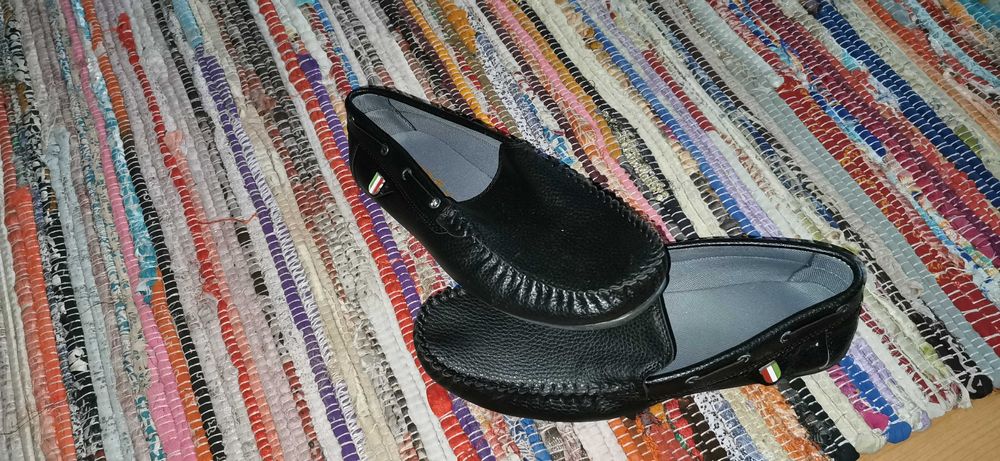 mocasini negri pt barbati