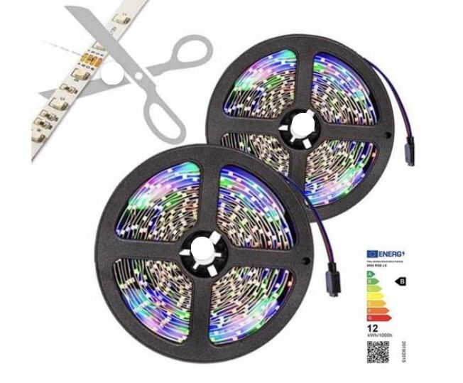 Banda  Led RGB multicolora de 10m, cu telecomanda