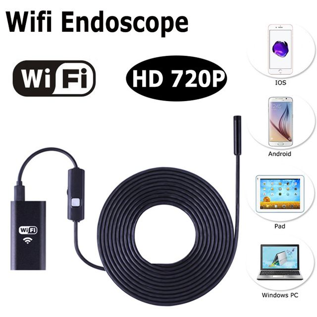 Camera Endoscop inspectie auto wireless Wi-fi HD 720P Waterprof 3m