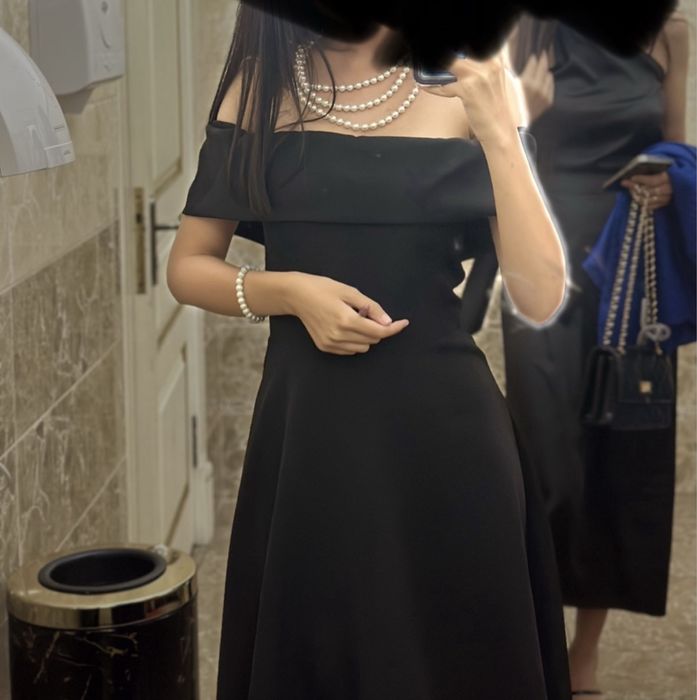 Черное платье вечернее