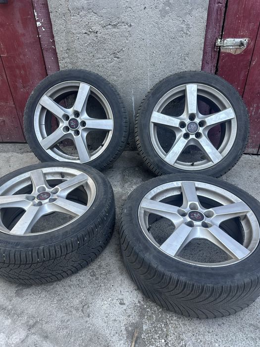 Jante r17 5x100 +cauciucuri all season 225/45
