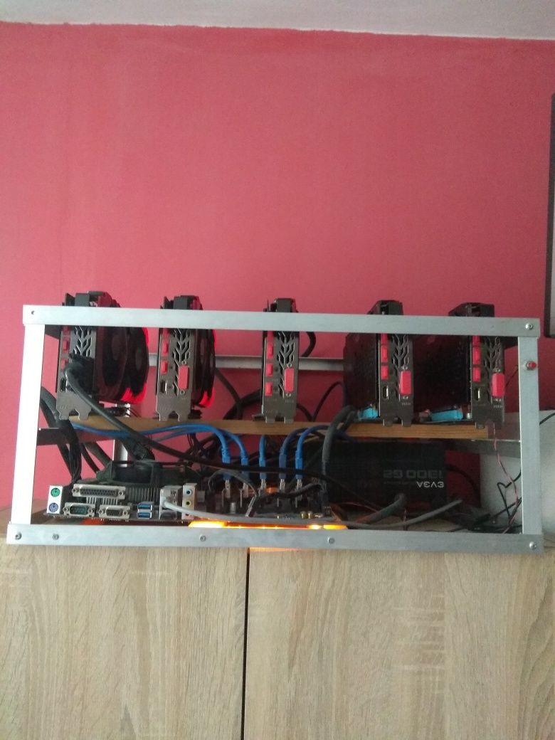 mining rig 5 x rx 580 8gb