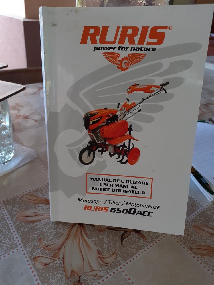 Motosapa Ruris 6500 + roti Garanție 2 ani