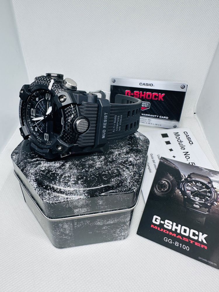 *Чисто Нов* Casio G-Shock GG-B100-1B Mudmaster *Stealth Black*